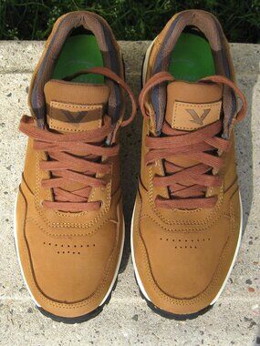 NEW Territory Beacon Casual Leather Sneaker Men Size 9.5 - Brown Shoes